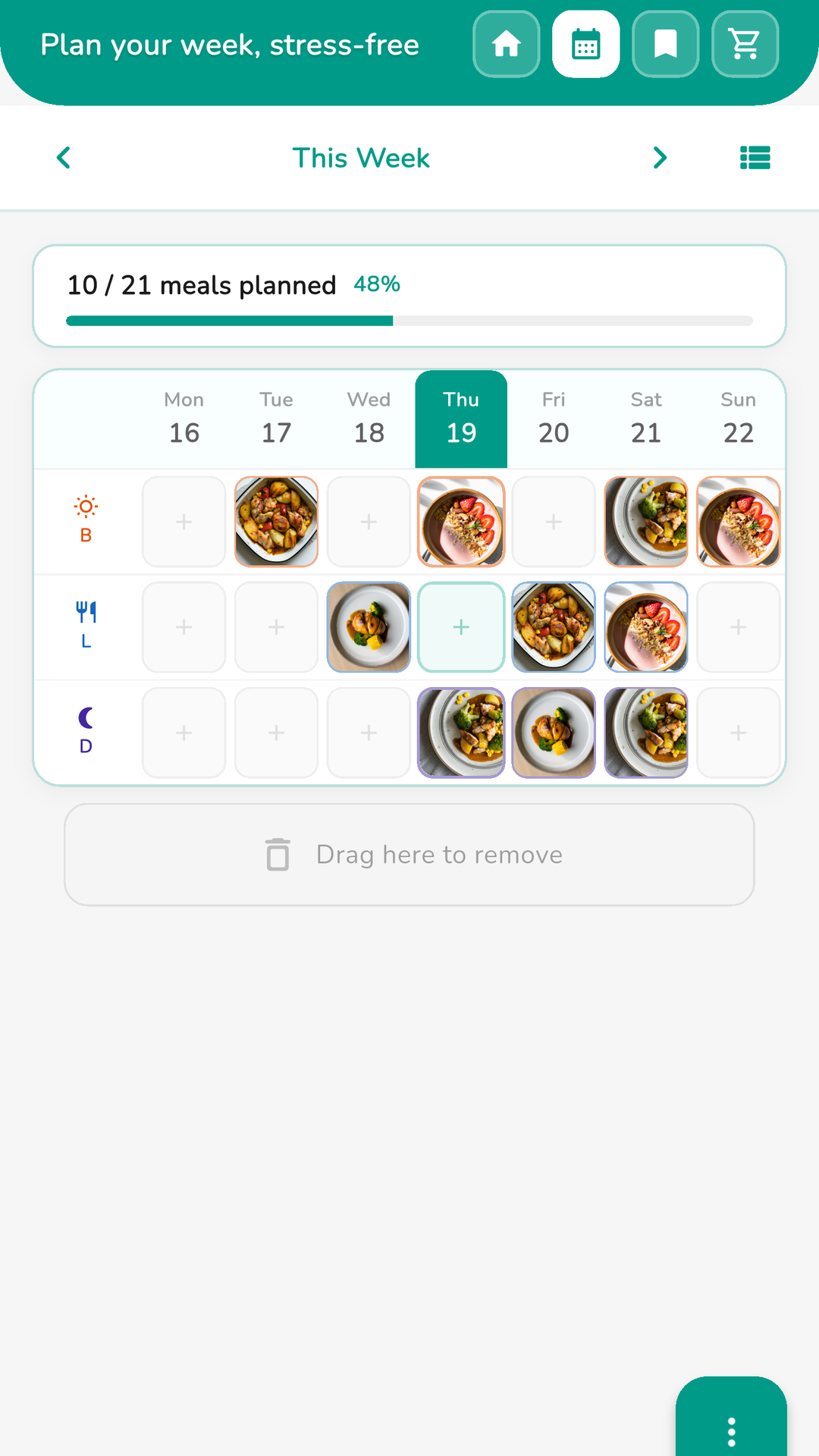 What's for Dinner app screenshot